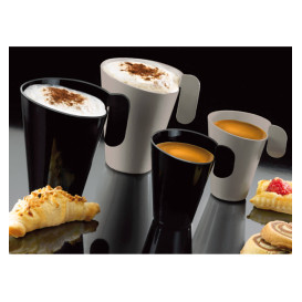 Chavena Reutilizável PS Design Preto 155ml (12 Uds)
