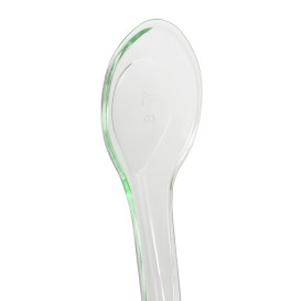 Colher Plastico Degustação Transparente 12,4cm (144 Uds)