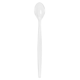 Colher de Gelado de PS Transparente 21cm (100 Uds)