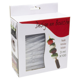 Pipeta de Plástico para Catering 3ml 16cm (100 Uds)