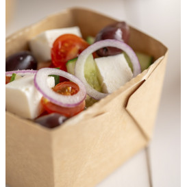 Saladeira Deli2Go Kraft 375ml 10,8x8,2x7cm (250 Uds)