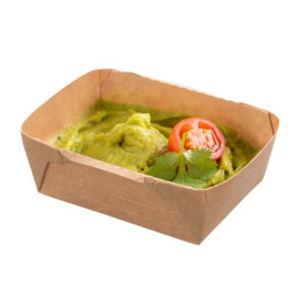 Saladeira Deli2Go Kraft 125ml 10,8x8,2x3,5cm (500 Uds)