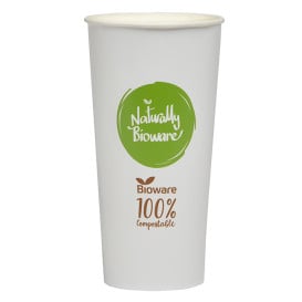 Copo de Cartão Bioware® Ø9,0cm 680ml (50 Uds)