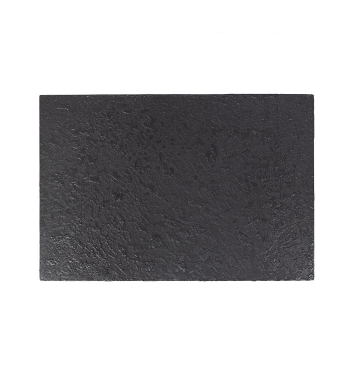 Bandeja de Plastico em Ardósia 30x20cm (10 Unidades) Bandeja de Plastico em Ardósia 30x20cm (10 Unidades)