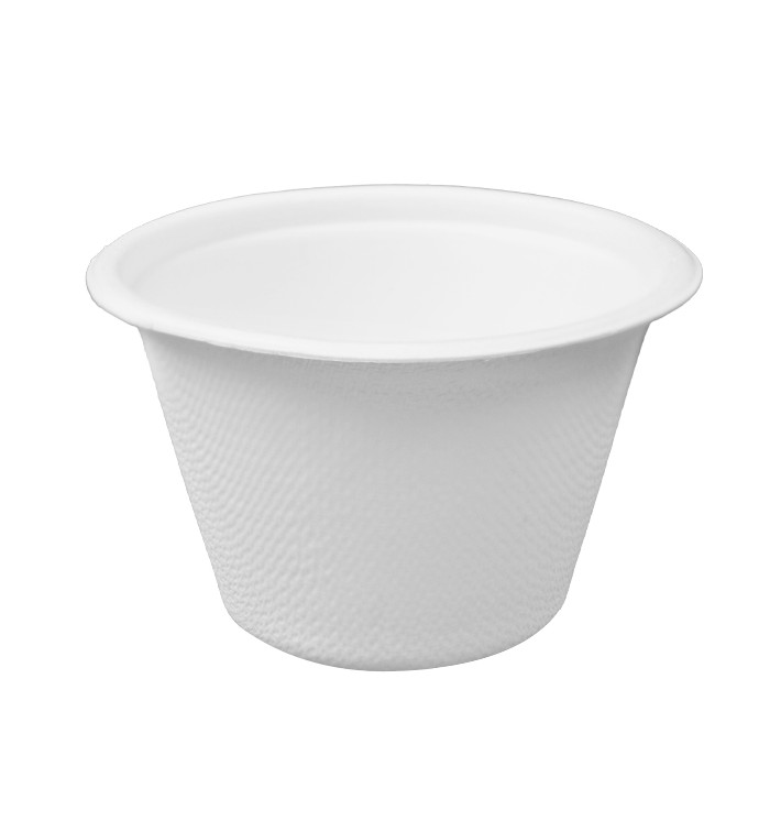 Tigela de Cana-de-Açúcar Branca 100ml Ø7,5cm (1.000 Uds) Tigela de Cana-de-Açúcar Branca 100ml Ø7,5cm (1.000 Uds)