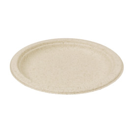 Prato de Farelo de Trigo Natural Ø18cm (50 Uds)