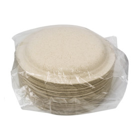 Prato de Farelo de Trigo Natural Ø18cm (50 Uds)