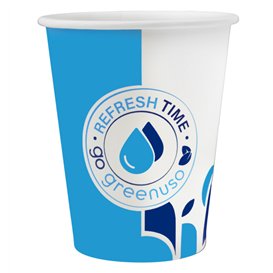 Copo de Cartão "Aqua" 6Oz/180ml Ø7,0cm (50 Un)