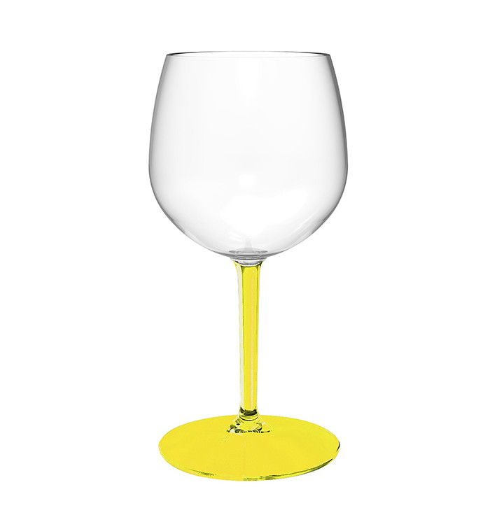 Copo Reutilizável Durable TT Pé Amarelo Gin Tonic 580ml (1 Ud) Copo Reutilizável Durable TT Pé Amarelo Gin Tonic 580ml (1 Ud)