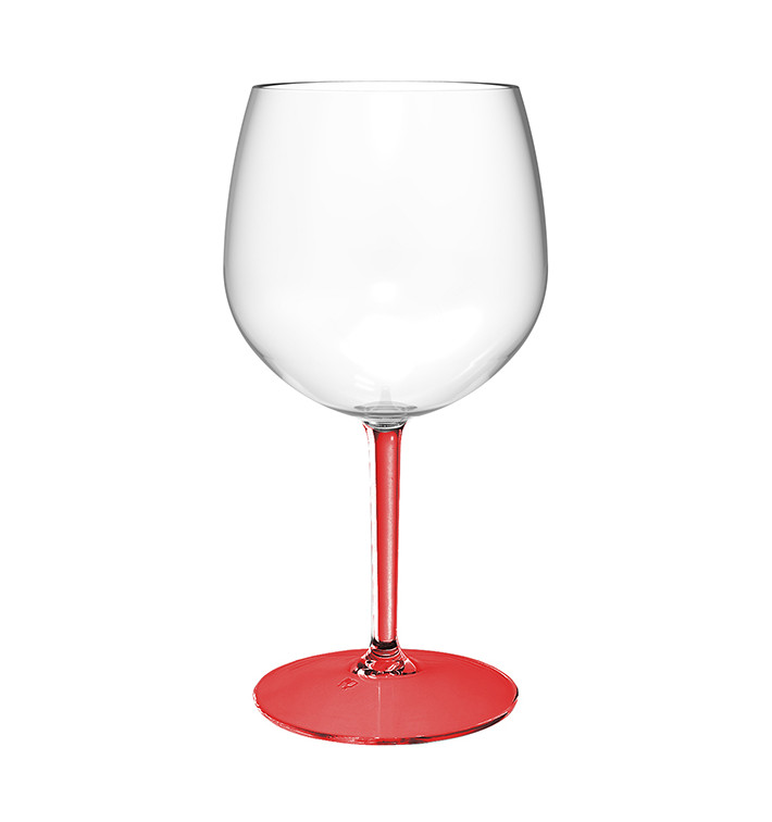 Copo Reutilizável Durable TT Pé Vermelho Gin Tonic 580ml (1 Ud) Copo Reutilizável Durable TT Pé Vermelho Gin Tonic 580ml (1 Ud)