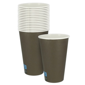 Copo de Cartão 12Oz/360ml Marron Ø8,0cm (100 Uds)