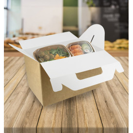 Caixa para Menu Kraft 225x145x150mm (150 Uds)