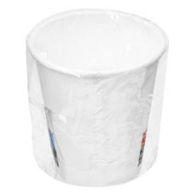 Copo de Cartão Embalado 9 Oz/280ml Branco Ø8,1cm (50 Uds)