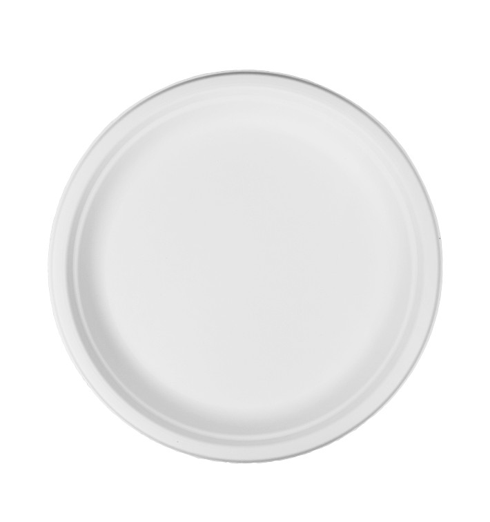 Prato Bio da cana-de-açúcar Branco Ø26cm (50 Uds) Prato Bio da cana-de-açúcar Branco Ø26cm (50 Uds)