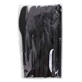 Faca Compostável CPLA Preto 17cm (1.000 Uds)