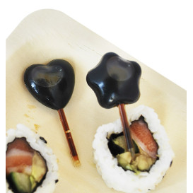 Pipeta Coração de Plástico para Catering 3ml 5,5cm (100 Uds)