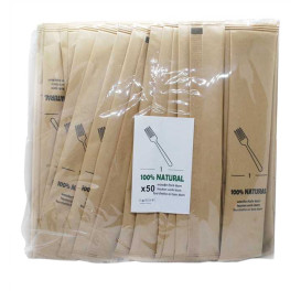 Garfo de Madeira Embalado 16cm (50 Uds)
