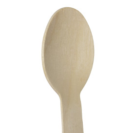 Colher de Madeira “Soft” 16cm (100 Uds)