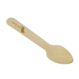 Mini Colher de Madeira “Soft” 11cm (100 Uds)
