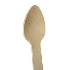 Mini Colher de Madeira “Soft” 11cm (100 Uds)