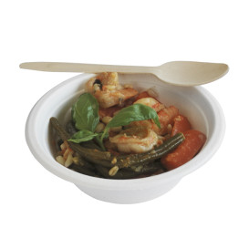 Tigela de Cana-de-Açúcar Branca 350ml Ø13,5cm (500 Uds)