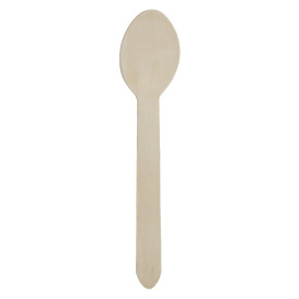 Colher de Madeira Embalada 16cm (50 Uds)