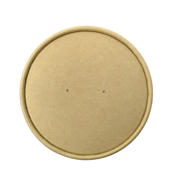 Tampa de Cartão Kraft para Terrina de 750/1.000ml Ø11,6cm (25 Uds) Tampa de Cartão Kraft para Terrina de 750/1.000ml Ø11,6cm (25 Uds)