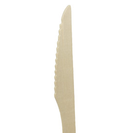 Faca em Madeira Descartável 16,5cm (1.000 Uds)