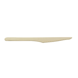 Faca em Madeira Descartável 16,5cm (50 Uds)