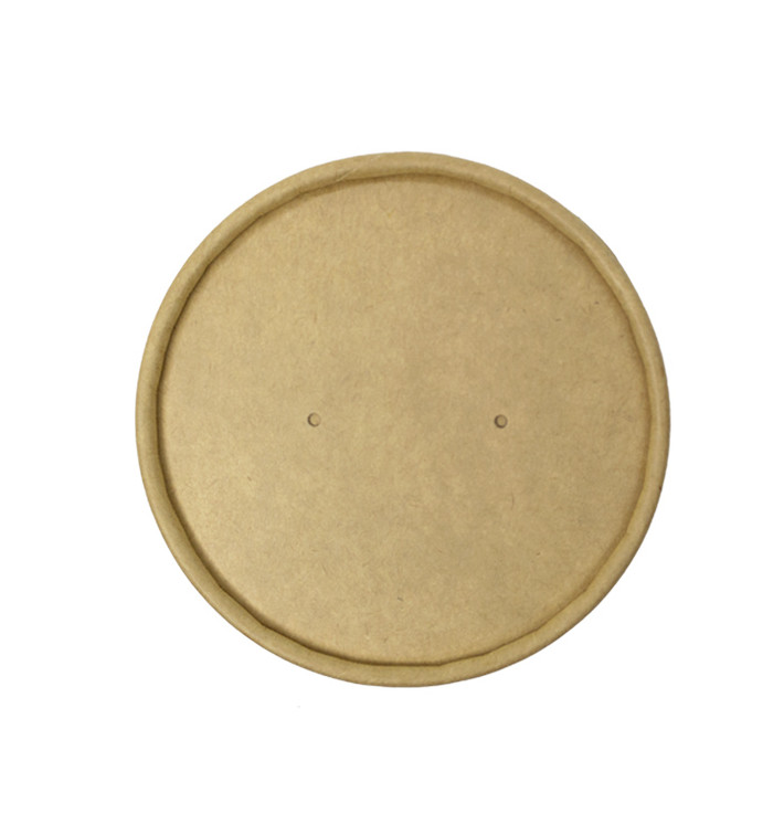 Tampa de Cartão Kraft para Terrina de 750/1.000ml Ø11,6cm (25 Uds) Tampa de Cartão Kraft para Terrina de 750/1.000ml Ø11,6cm (25 Uds)