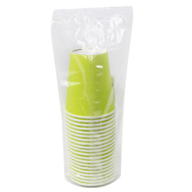 Copo de Cartão "Colors" Verde 8Oz/290ml Ø9,0cm (300 Uds)