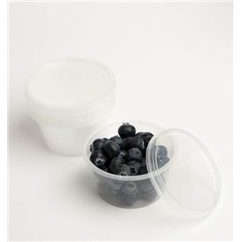 Terrina in PP Transparente para Molhos com Tampa 4Oz/120ml (100 Uds)