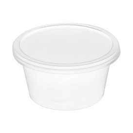 Terrina in PP Transparente para Molhos com Tampa 4Oz/120ml (2.000 Uds)
