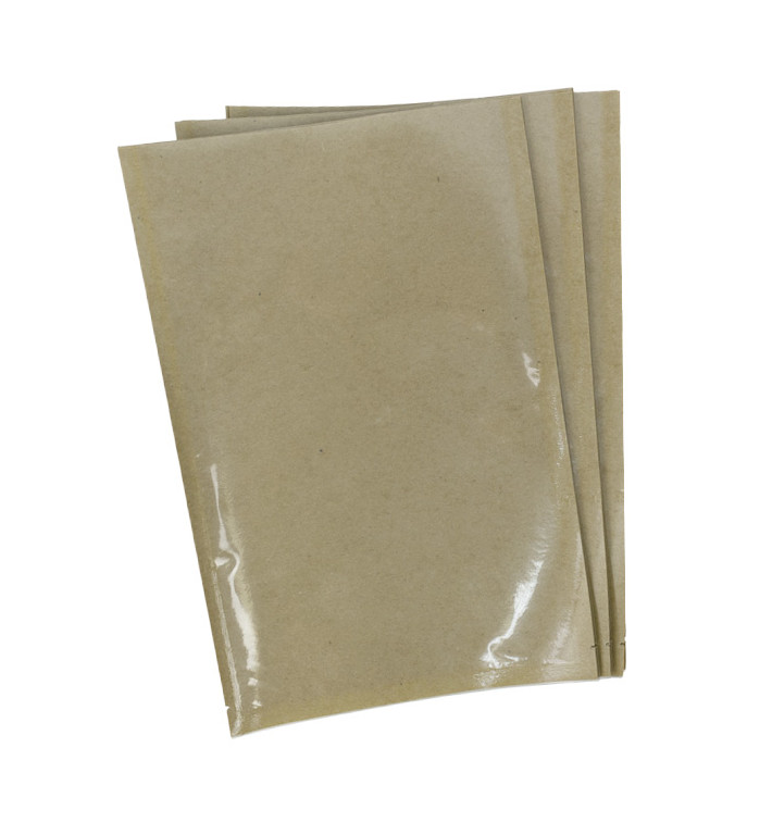 Sacos de Vácuo de 90 Mícrones Kraft Triplo 20x30cm (100 Uds) Sacos de Vácuo de 90 Mícrones Kraft Triplo 20x30cm (100 Uds)