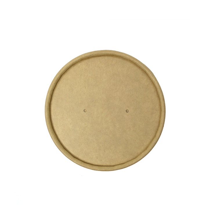 Tampa de Cartão Kraft para Terrina de Ø9,0cm (400 Uds) Tampa de Cartão Kraft para Terrina de Ø9,0cm (400 Uds)