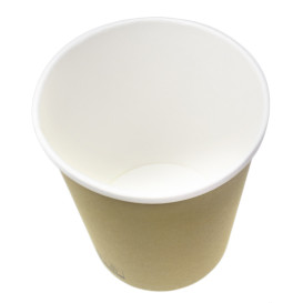 Terrina de Cartão Kraft com Rebordo Branco 1.000ml Ø11,7cm (500 Uds)