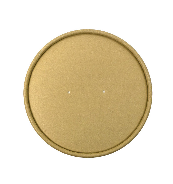 Tampa de Cartão Kraft para Terrina de Ø11,7cm (25 Uds) Tampa de Cartão Kraft para Terrina de Ø11,7cm (25 Uds)