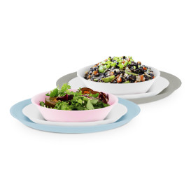 Prato Reutilizavel Durable PP Mineral Cinza Ø27,4cm (6 Uds)