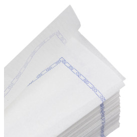 Toalhas de Papel "Zigzag" Branco Debrum 14x14cm (250 Uds)