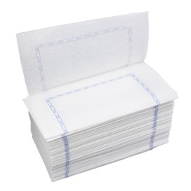 Toalhas de Papel "Zigzag" Branco Debrum 14x14cm (250 Uds)