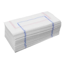 Toalhas de Papel ZIGZAG Azul-Vermelho (250 Unidades)