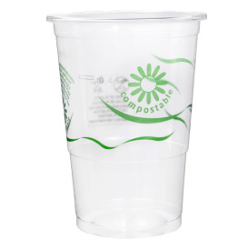 Copo Compostável PLA Transparente 250ml Ø7,3cm (25 Uds) 