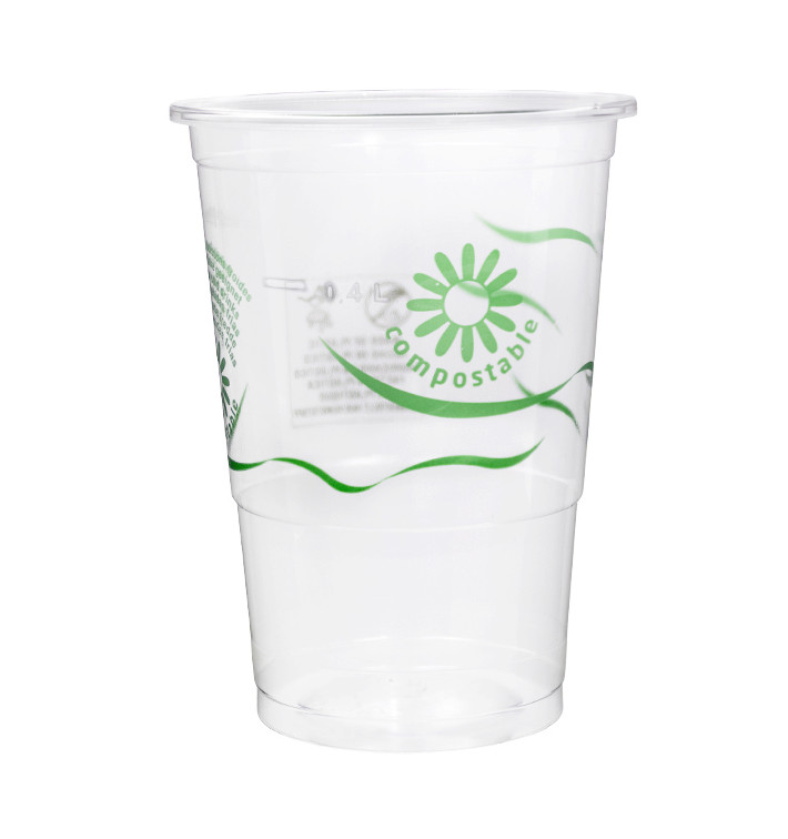 Copo Compostável PLA Transparente 250ml Ø7,3cm (25 Uds) Copo Compostável PLA Transparente 250ml Ø7,3cm (25 Uds)