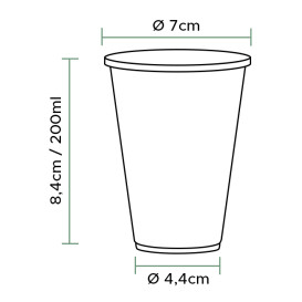 Copo de Plástico Transparente PP 200ml (100 Uds)