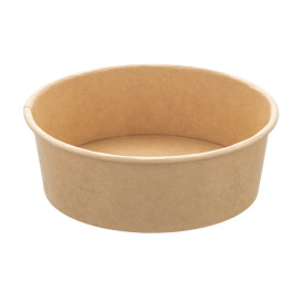 Saladeira de Cartão Kraft 600ml Ø15,0cm (300 Uds)