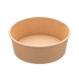 Saladeira de Cartão Kraft 750ml Ø15,0cm (50 Uds)