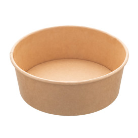 Saladeira de Cartão Kraft 1.000ml Ø16,6cm (50 Uds)