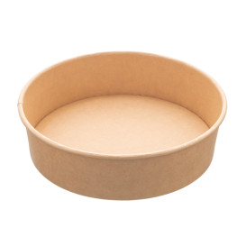 Saladeira de Cartão Kraft 950ml Ø18,5cm (300 Uds)