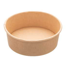 Saladeira de Cartão Kraft 1.300ml Ø18,5cm (300 Uds)