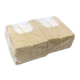 Embalagem de Cartão Retangular PackiPack Vision Kraft 13x11x8cm (50 Uds)